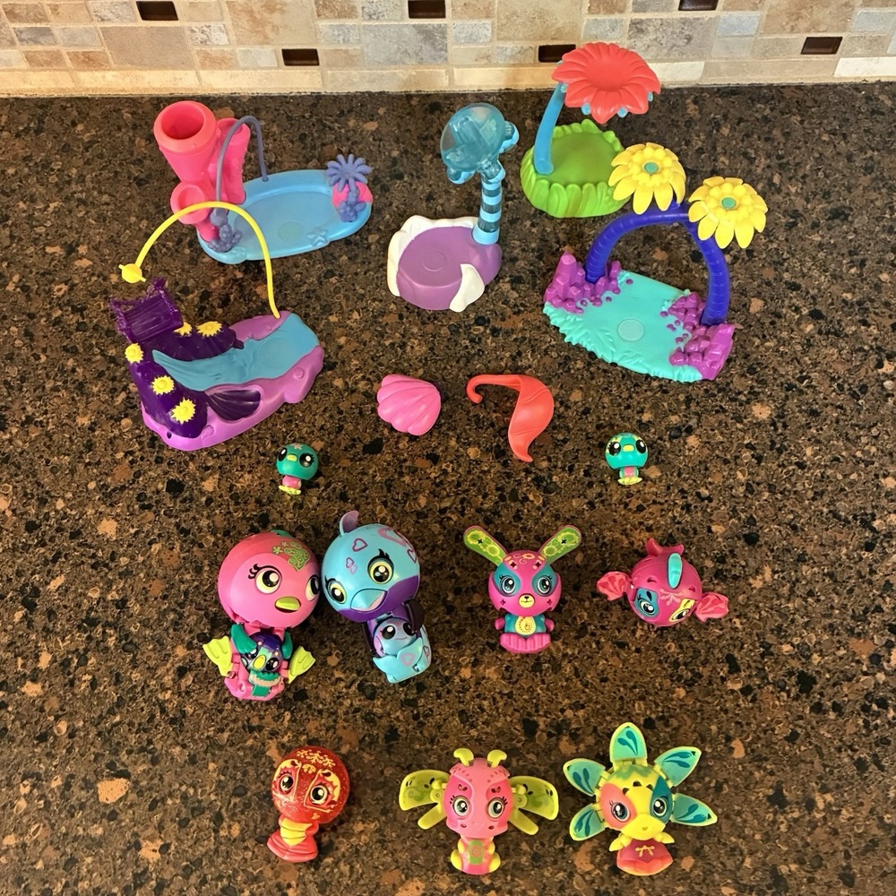 Zoobles Spring to Life Lot of 9 Mama Zoobling w/ Accessories Playset Spin Master